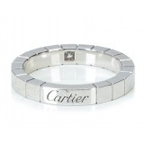 Cartier Vintage - Diamond Lanieres Ring - Anello Cartier in Oro Bianco e Diamanti - Alta Qualità Luxury