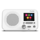 Pure - Elan IR5 - Bianca - Radio Internet Portatile con Bluetooth e Spotify Connect - Schermo a Colori - Digitale Alta Qualità
