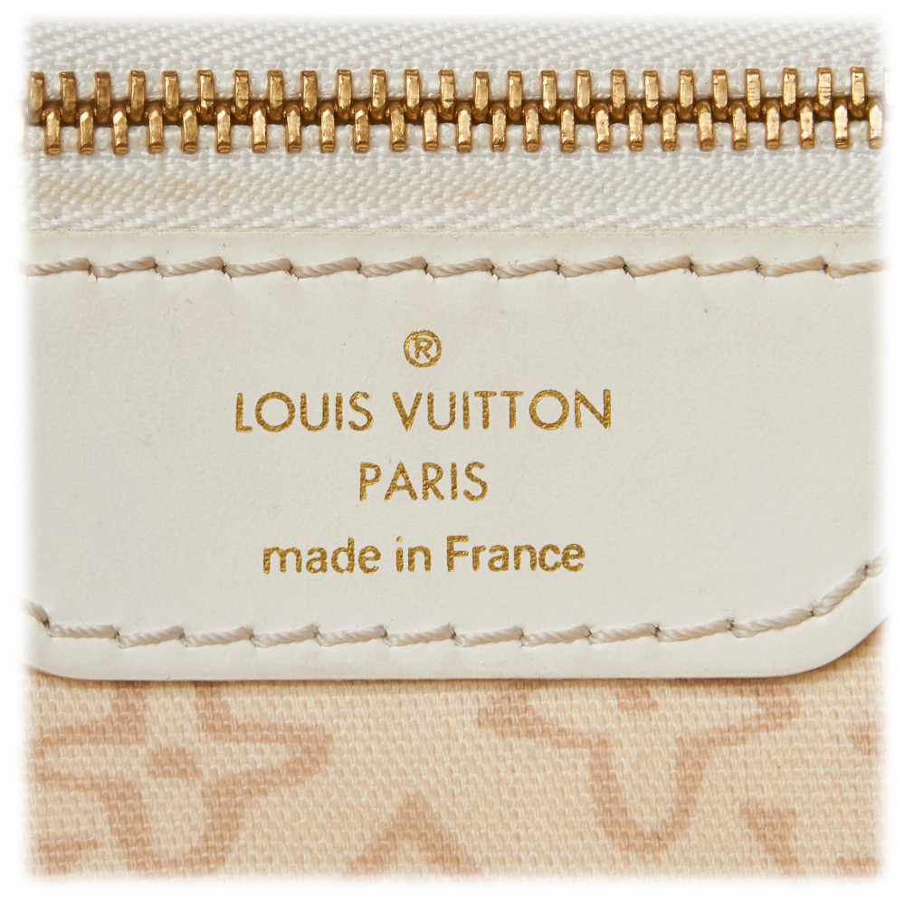 Louis Vuitton 81 Louis Vuitton Tahitienne Beige Canvas Tote Bag