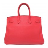 Hermès Vintage - Clemence Birkin 35 Bag - Pink - Leather and Calf Handbag - Luxury High Quality