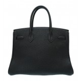Hermès Vintage - Togo Birkin 30 Bag - Black - Leather and Calf Handbag - Luxury High Quality