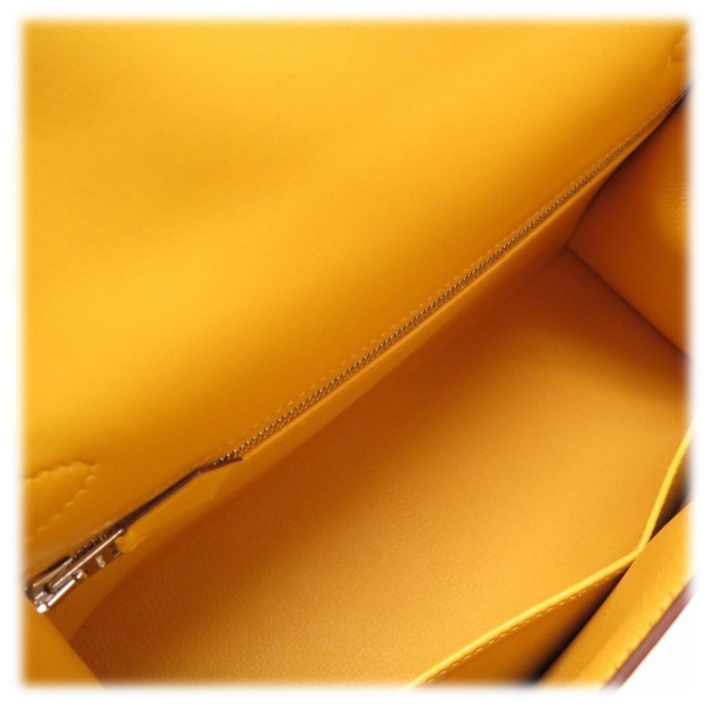 Hermès Vintage - Tadelakt Kelly 28 Bag - Yellow - Leather and Calf ...