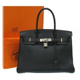 Hermès Vintage - Togo Birkin 30 Bag - Black - Leather and Calf Handbag - Luxury High Quality