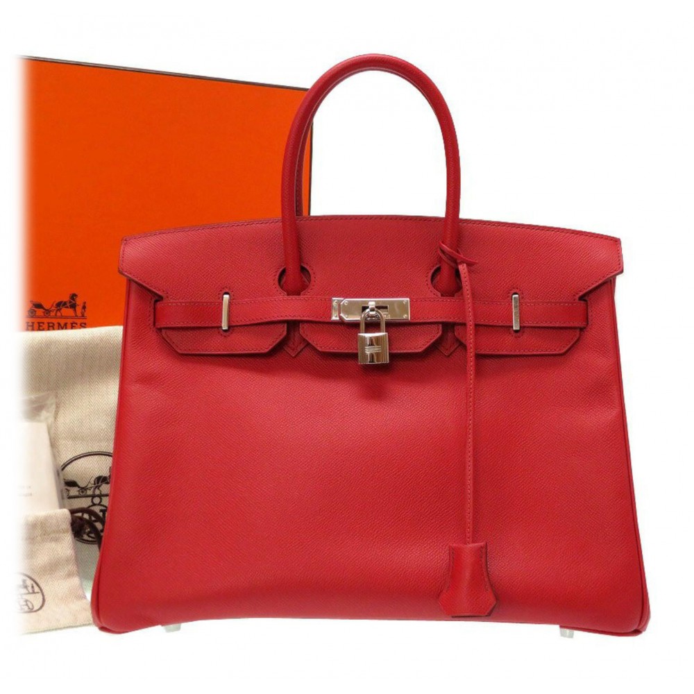 Hermès Vintage - Epsom Birkin 35 Bag - Red - Leather and Calf Handbag ...