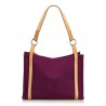 Hermès Vintage - Cabalicol Canvas Tote Bag - Viola Marrone - Borsa in Pelle e Tessuto - Alta Qualità Luxury
