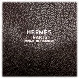 Hermès Vintage - Doha Bag - Bianca Avorio - Borsa in Pelle e Tessuto - Alta Qualità Luxury