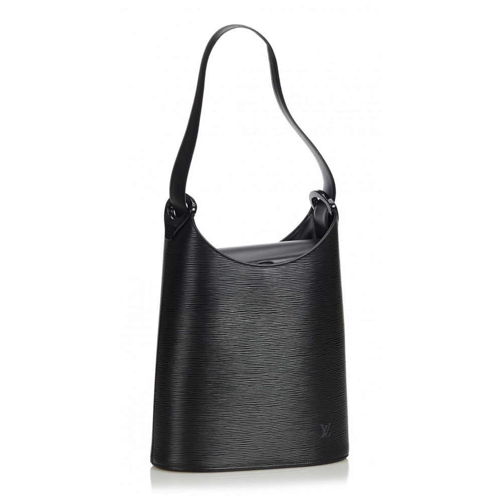 Louis Vuitton Vintage  Epi Sac Verseau Bag  Black  Leather and Epi  Leather Handbag  Luxury High Quality  Avvenice