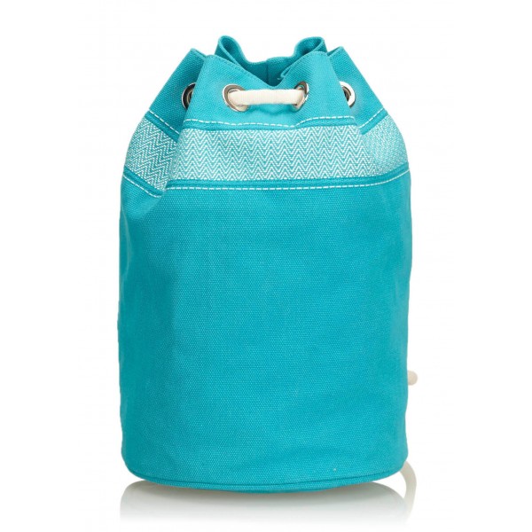 Hermès Vintage - Sac Marine GM Bag - Blue Light Blue - Canvas Handbag - Luxury High Quality