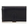 Hermès Vintage - Calf Leather Trifold Long Wallet - Blu Navy - Portafoglio in Pelle - Alta Qualità Luxury