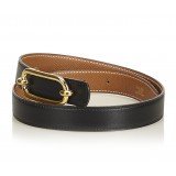 Hermès Vintage - Leather Belt - Black Gold - Leather Belt - Luxury High Quality