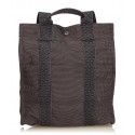 Hermès Vintage - Herline Canvas Backpack PM - Grey Dark Grey - Canvas Backpack - Luxury High Quality