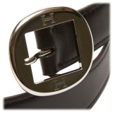 Hermès Vintage - Leather Belt - Black Silver - Leather Belt - Luxury High Quality
