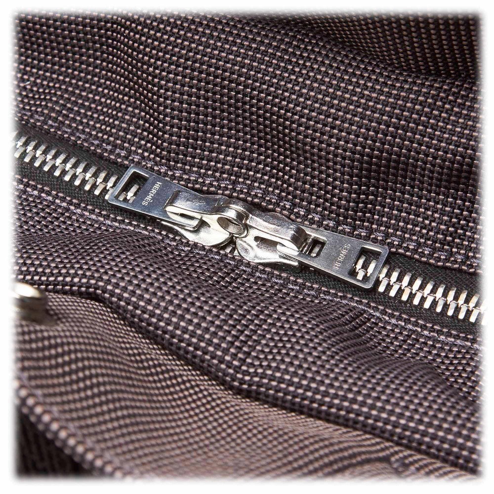 Hermès Hermes Gray Herline Canvas Backpack PM Grey Cloth Cloth ref.536296 -  Joli Closet