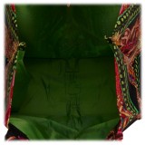 Hermès Vintage - Silky Pop Tote Bag - Marrone Multi - Borsa in Pelle Tessuto Seta - Alta Qualità Luxury