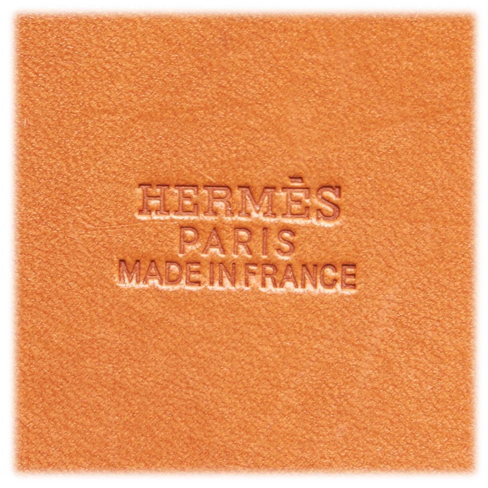 Hermes Leather Canvas Herbag Ivory Brown