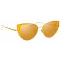 Linda Farrow - 855 C4 Cat Eye Sunglasses - Yellow Gold - Linda Farrow Eyewear