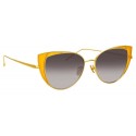 Linda Farrow - 855 C3 Cat Eye Sunglasses - Yellow Gold and Yellow - Linda Farrow Eyewear