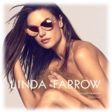 Linda Farrow - Occhiali da Sole Cat Eye 855 C6 - Oro Rosa e Pesca - Linda Farrow Eyewear - Alessandra Ambrosio Official