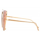 Linda Farrow - 854 C8 Cat Eye Sunglasses - Rose Gold - Linda Farrow Eyewear