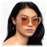 Linda Farrow - 854 C8 Cat Eye Sunglasses - Rose Gold - Linda Farrow Eyewear