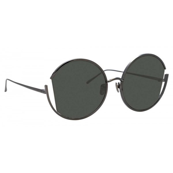 Linda Farrow - 851 C7 Round Sunglasses - Nickel - Linda Farrow Eyewear