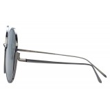 Linda Farrow - 851 C7 Round Sunglasses - Nickel - Linda Farrow Eyewear