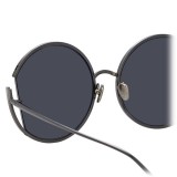 Linda Farrow - 851 C7 Round Sunglasses - Nickel - Linda Farrow Eyewear