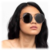 Linda Farrow - 851 C7 Round Sunglasses - Nickel - Linda Farrow Eyewear