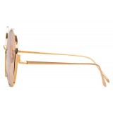 Linda Farrow - 851 C6 Round Sunglasses - Rose Gold - Linda Farrow Eyewear