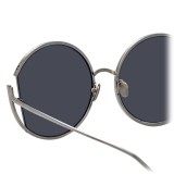 Linda Farrow - 851 C5 Round Sunglasses - White Gold - Linda Farrow Eyewear