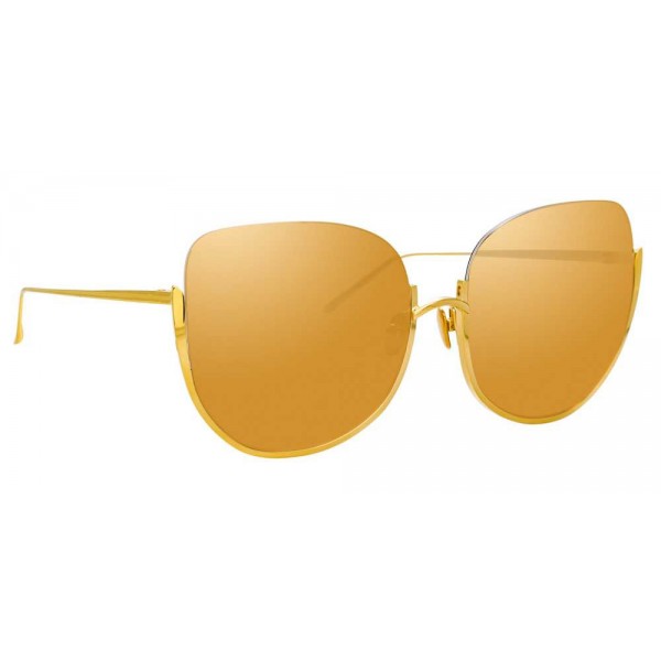 Linda Farrow - 847 C1 Oversized Sunglasses - Yellow Gold - Linda Farrow Eyewear