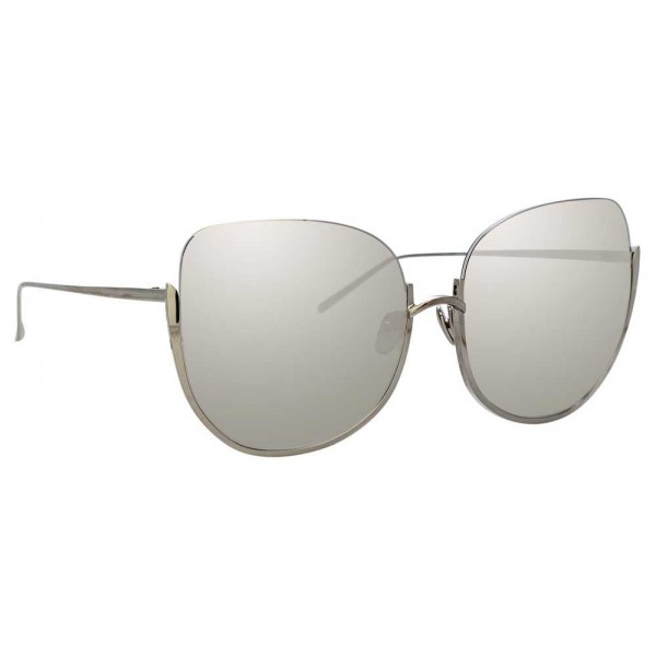 Linda Farrow - 847 C2 Oversized Sunglasses - White Gold - Linda Farrow Eyewear