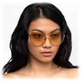 Linda Farrow - 847 C4 Oversized Sunglasses - Yellow Gold - Linda Farrow Eyewear