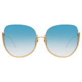 Linda Farrow - Occhiali da Sole Oversized 847 C5 - Oro Rosa - Linda Farrow Eyewear