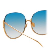 Linda Farrow - Occhiali da Sole Oversized 847 C5 - Oro Rosa - Linda Farrow Eyewear