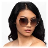 Linda Farrow - Occhiali da Sole Oversized 847 C6 - Oro Chiaro - Linda Farrow Eyewear