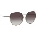 Linda Farrow - 847 C7 Oversized Sunglasses - Light Gold - Linda Farrow Eyewear