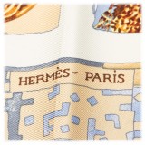 Hermès Vintage - Persona Silk Scarf - Bianco Multi - Foulard in Seta - Alta Qualità Luxury