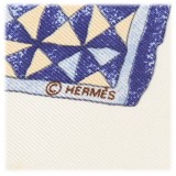 Hermès Vintage - Persona Silk Scarf - Bianco Multi - Foulard in Seta - Alta Qualità Luxury