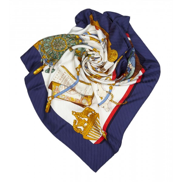 HERMÈS Vintage Hermes silk scarf 