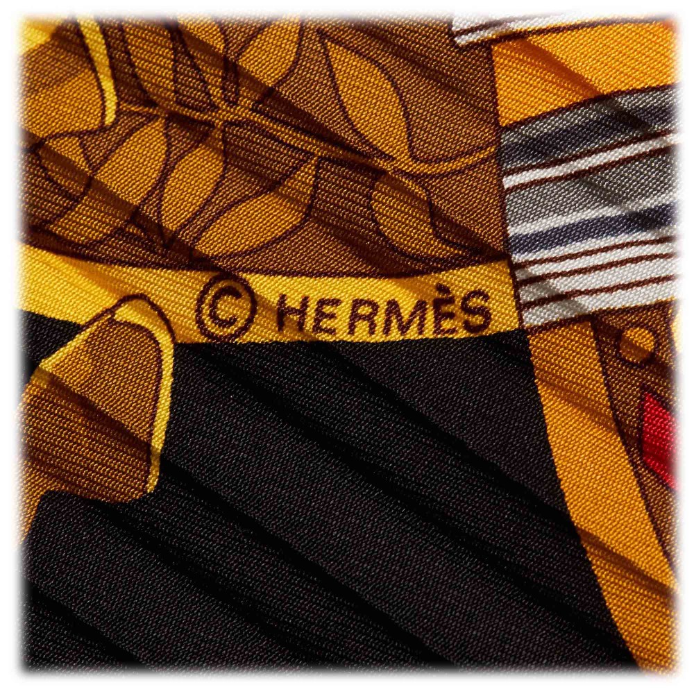 Hermès Vintage - Salzburg Silk Scarf - Black Multi - Silk Foulard ...