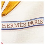 Hermès Vintage - Memoire d'Hermes Silk Scarf - Bianco Multi - Foulard in Seta - Alta Qualità Luxury