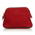 Hermès Vintage - Bolide Trousse De Voyage - Red - Canvas and Wool Pouch - Luxury High Quality