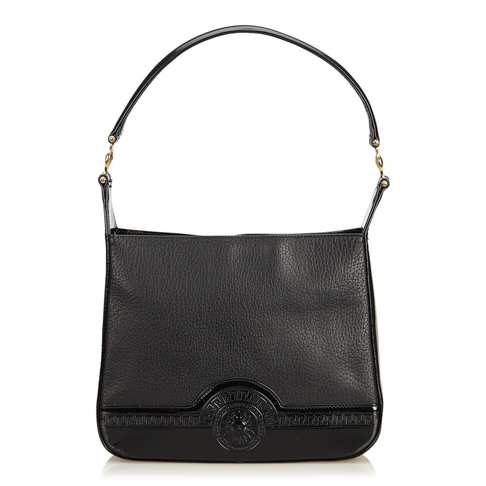 Versace Vintage - Leather Shoulder Bag - Black - Leather Handbag - Luxury  High Quality - Avvenice