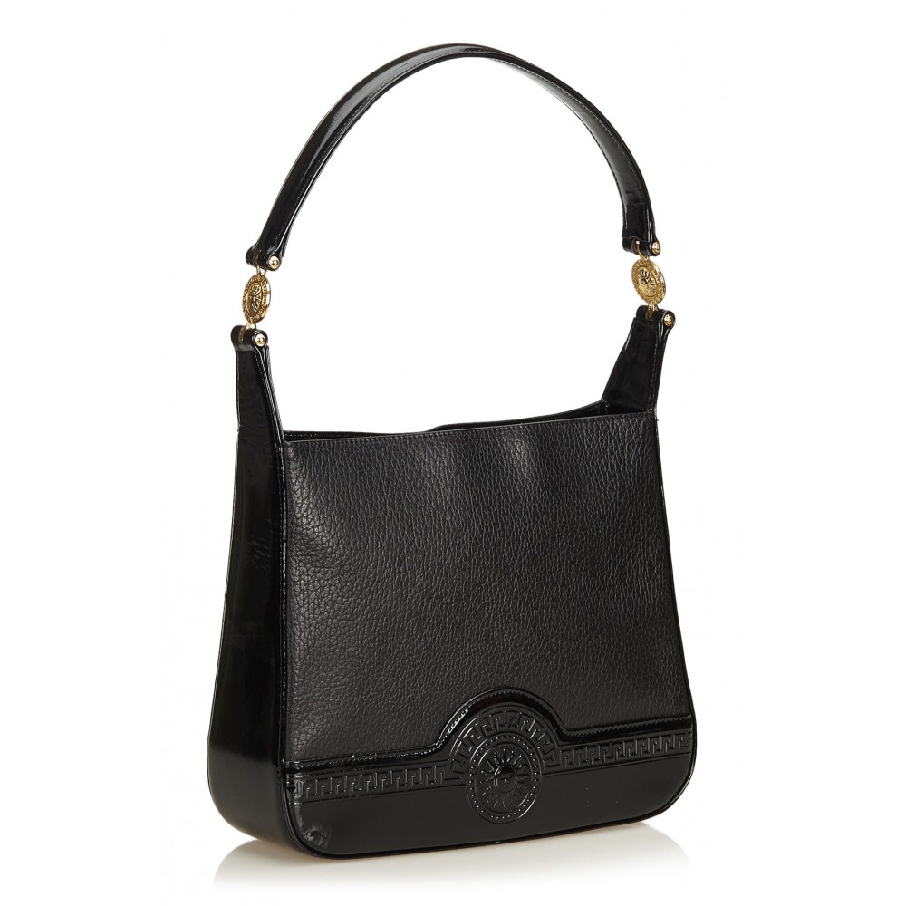 Leather handbag Versace Black in Leather - 35133767