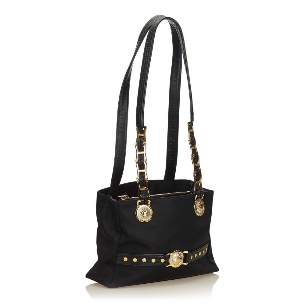 Versace Vintage - Medusa Shoulder Bag - Black - Leather Handbag - Luxury  High Quality - Avvenice