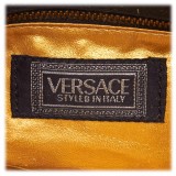 Versace Vintage - Medusa Shoulder Bag - Black - Leather Handbag - Luxury High Quality