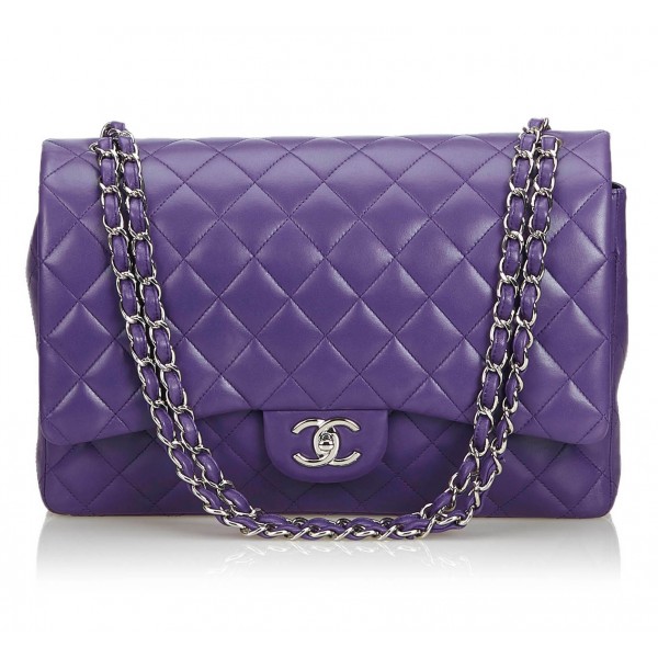 Chanel Vintage - Classic Maxi Lambskin Leather Double Flap Bag