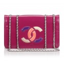 Chanel Vintage - Patent Lipstick Flap Bag - Rosa - Borsa in Pelle Verniciata - Alta Qualità Luxury