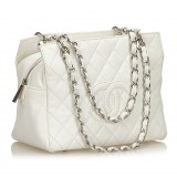 Chanel Vintage - Caviar Petit Timeless Shopping Tote Bag - White Ivory - Caviar Leather Handbag - Luxury High Quality